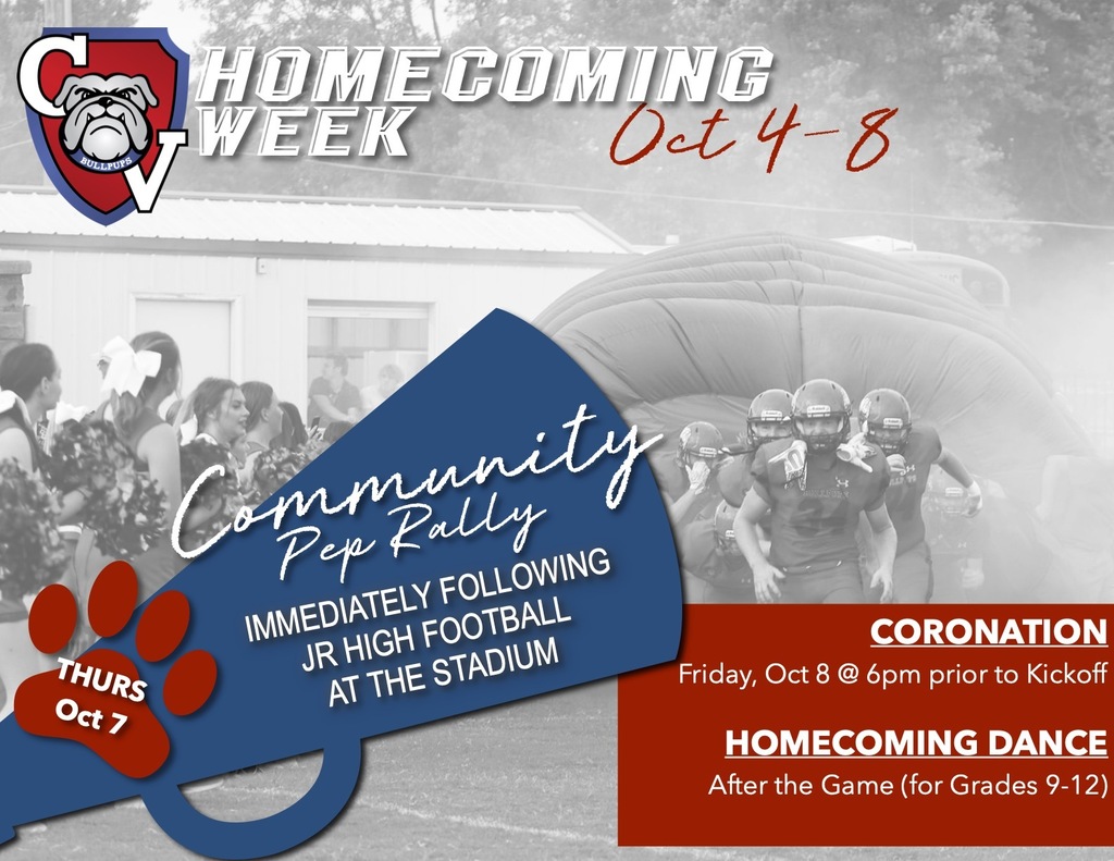 Community Pep Rally Thurs Oct 7