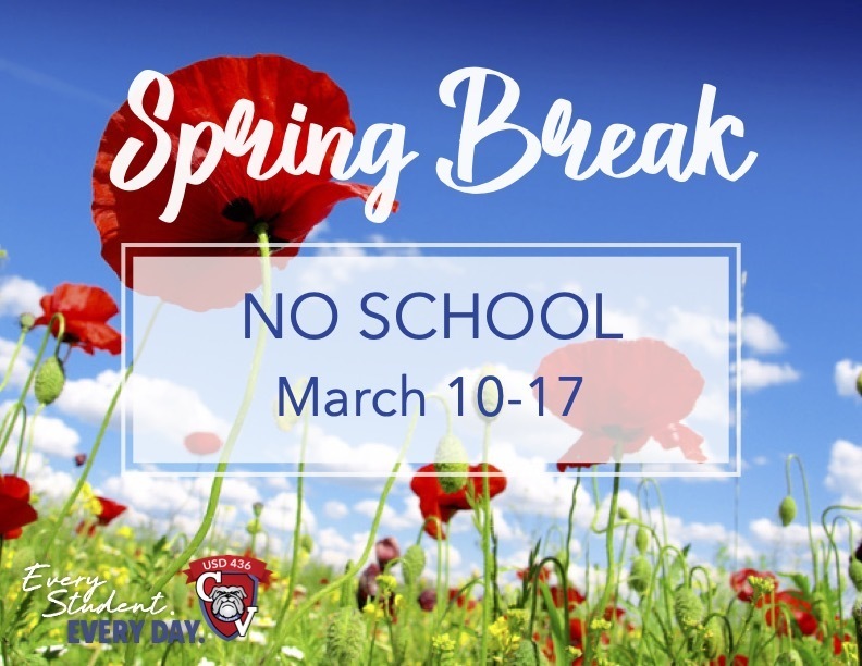 Spring Break NO School Mar 10-17
